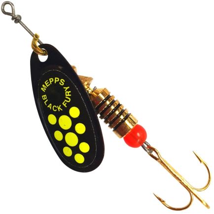 Mepps Black Fury Chartreuse Dot / Black Nr 3 / 6.5g