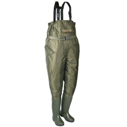 Traper Chest Waders with Rubber Boots size 43