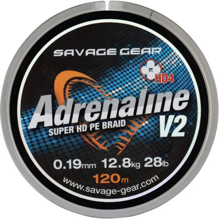 Savage Gear HD4 Adrenaline V2 Gunsmoke Grey 0.22mm/15.0kg/120m