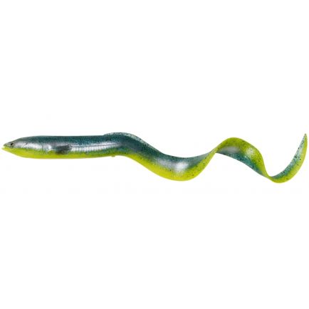 Savage Gear Real Eel Loose Body Green Yellow Glitter 20cm/27g