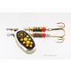 Mepps Black Fury Yellow Dot / Silver Nr 4 / 8g