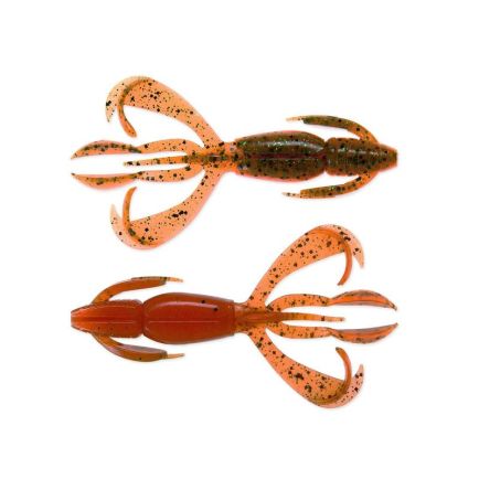 Keitech 2.8" Crazy Flapper Motoroil / Orange 7cm/3.5g/8pcs