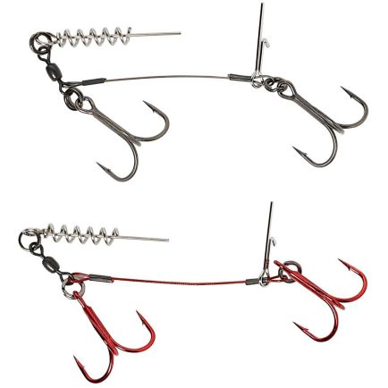 Savage Gear Carbon49 Corkscrew Stinger 2x#2/0 /12cm/31kg/2pcs