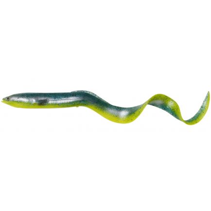Savage Gear Real Eel Loose Body Green Yellow Glitter 15cm/12g/3pcs