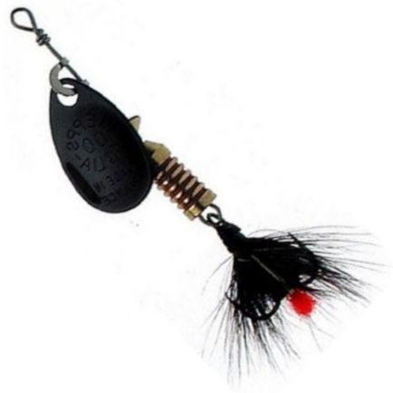 Mepps Aglia Mouche Black/Black Tail #2 / 4.6g