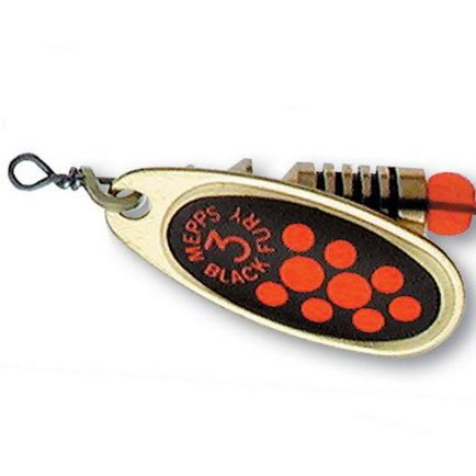 Mepps Black Fury Orange Dot / Gold Nr 3 / 6,5g