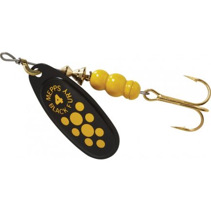 Mepps Black Fury Yellow Dot / Black Nr 4 / 8g