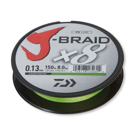 DAIWA J-Braid X8 Chartreuse 0.18mm/12kg/150m