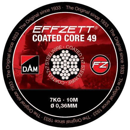 DAM Coated Core49 Steel Trace Brown 0.69mm/10m/20kg