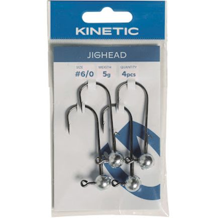 Kinetic Jighead #1/0 7g Zinc 4pc