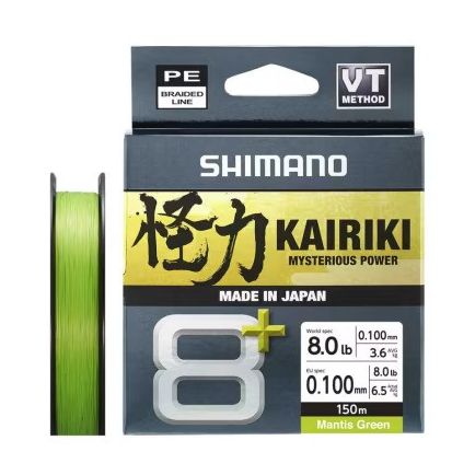 Shimano Kairiki 8+ Mantis Green 0.10mm/6.5kg/150m