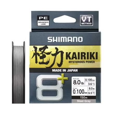 Shimano Kairiki 8+ Grey 0.10mm/6.5kg/150m
