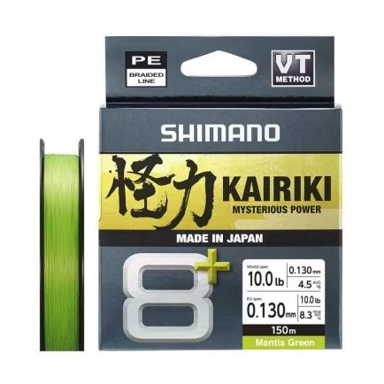 Shimano Kairiki 8+ Mantis Green 0.13mm/8.3kg/150m