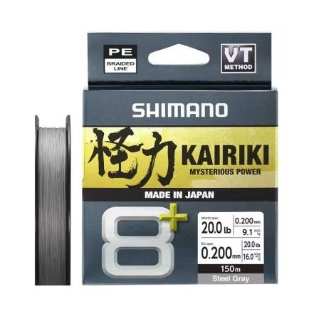 Shimano Kairiki 8+ Grey 0.20mm/16.0kg/150m