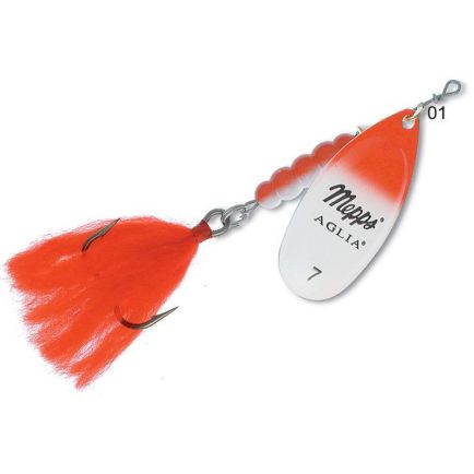 Mepps Aglia No 7 Red/White/Silver 30g