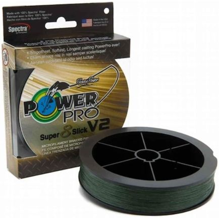 PowerPro Super 8 Slick V2 Moss Green 0.32mm/24.0kg/135m
