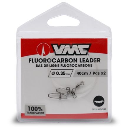 VMC Fluorocarbon Leader 0.35mm/27.5cm/2pcs