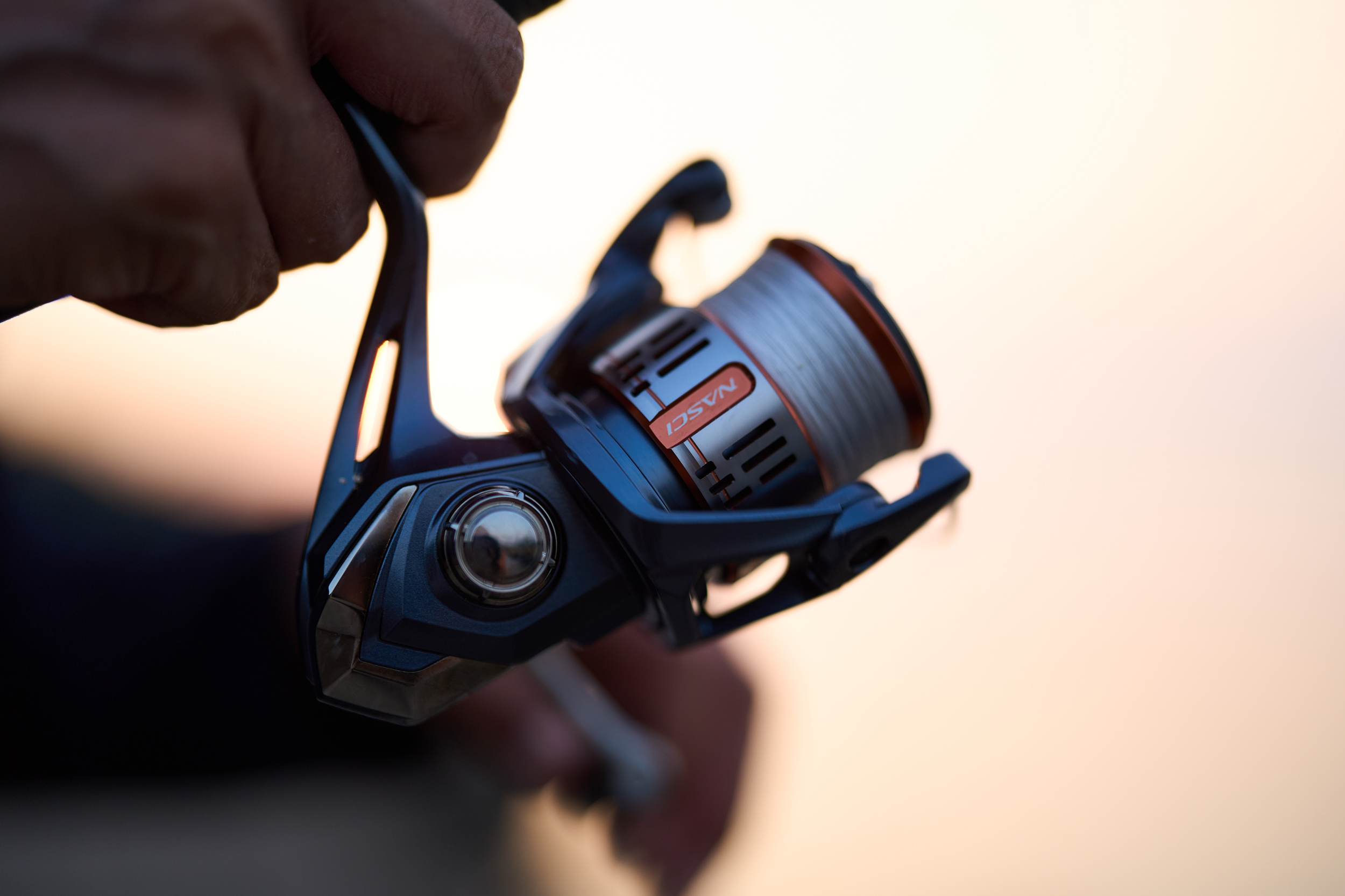 Nasci spinning reel sunset