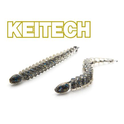 Keitech 3" Custom Leech Blue Flash Cinnamon  8cm/1g/10pcs