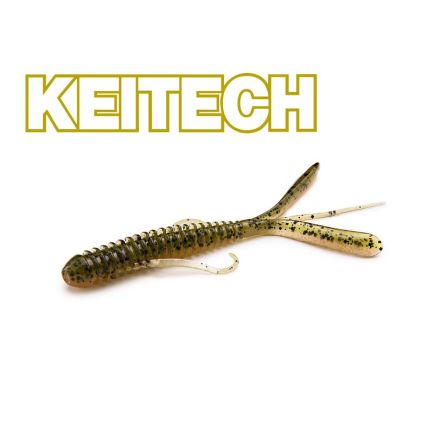 Keitech 3" Hog Impact Green Weenie  7cm/1g/12pcs