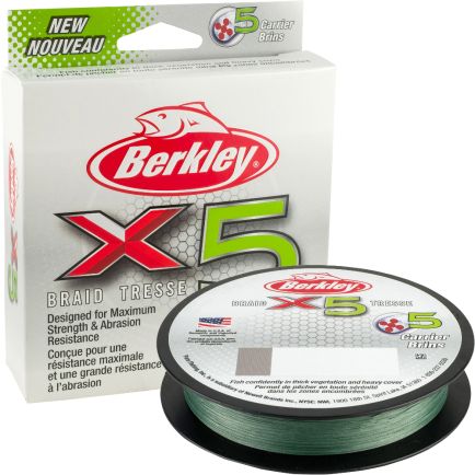 Berkley X5 Braid Green 0.17mm/17.0kg/150m