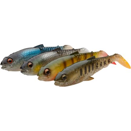 Savage Gear Craft Cannibal Paddletail 6.5cm/4g Clear water mix 4pcs