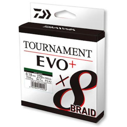 Daiwa Tournament x8 Braid Evo+ dark green 0.18mm/15.8kg/135m